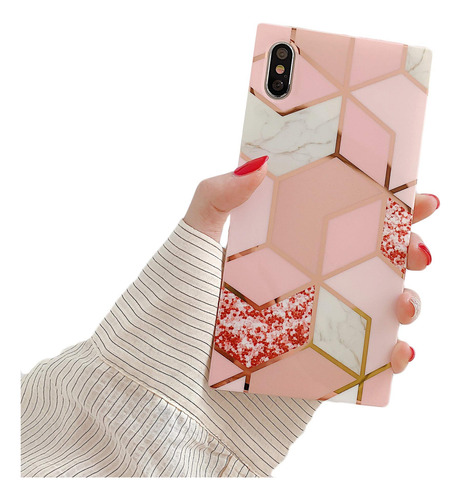 Funda Para iPhone 8 Plus/7 Plus Rosa/glitter