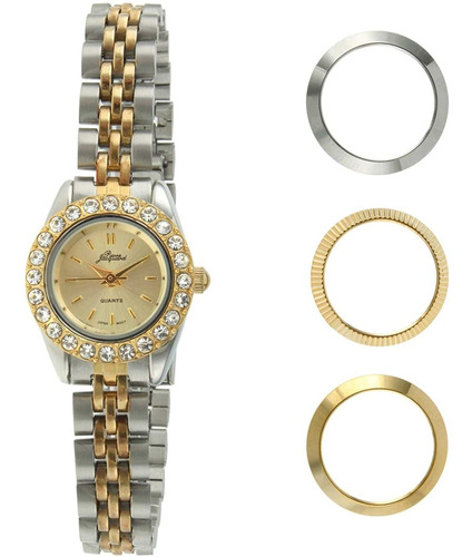 Reloj Mujer Pierre J Pj-bz6 Cuarzo Pulso Dos Tono Just Watch