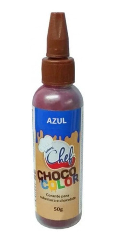 Imagem 1 de 1 de Corante Para Cobertura E Chocolate Choco Color Azul 50g  Ic