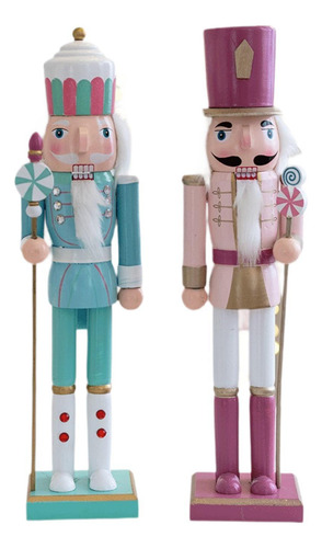 2 Piezas De Adornos De Cascanueces Figuras De Cascanueces
