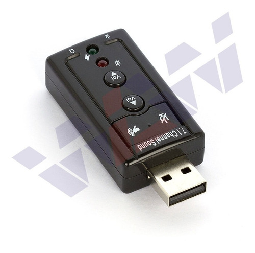 Imagem 1 de 2 de Placa De Som Usb 7.1 Adaptador Audio P2 P3 Pc Notebook