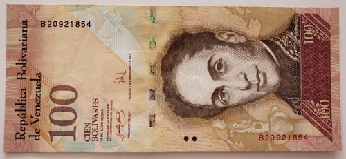 Billete Venezuela 100 Bolívares 5.2007 B8 Xf 2da Emisión