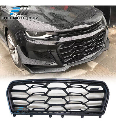 Fit 16-23 Chevy Camaro Zl1 1le Style Pp Front Bumper Gri Zzg