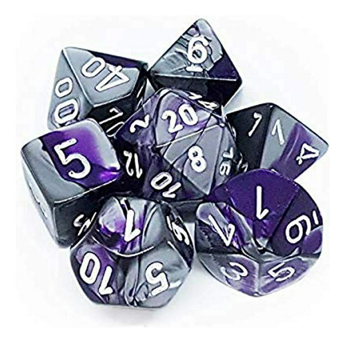 Coleccion De Juego - Chessex Geminit Polyhedral 7-die Set, P