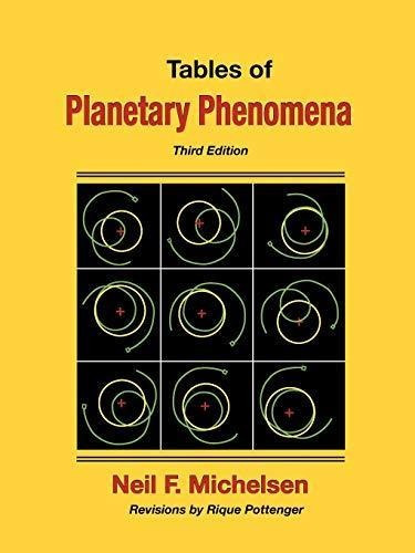 Tables Of Planetary Phenomena - Neil F. Michelsen