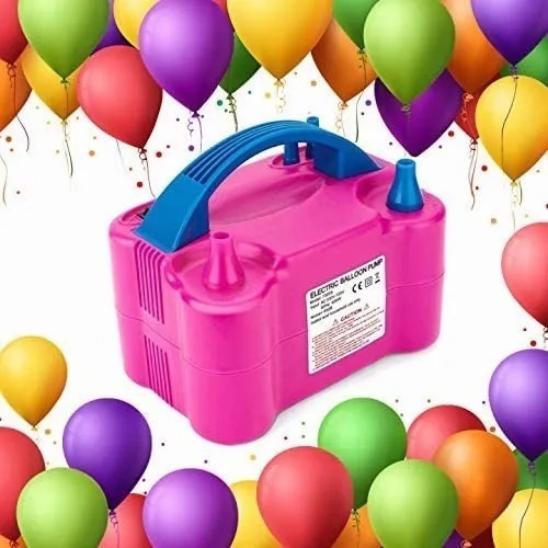Imagen 6 de 10 de Bomba Eléctrica Para Inflar Globos+regalo 20 Globo De Látex