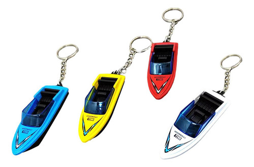 Hu Modelo De Mini Lancha De 4 Piezas, Lancha Con Llavero