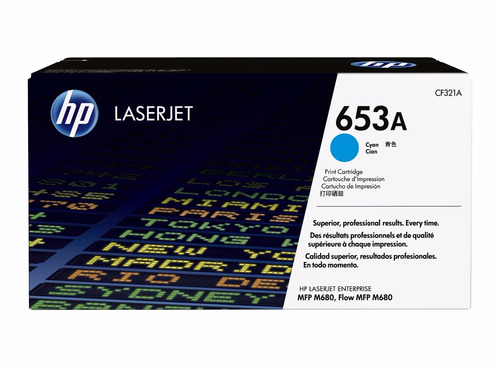 Toner Hp Cf321a (653a) Ent M680 Cyan 16.5k Pg