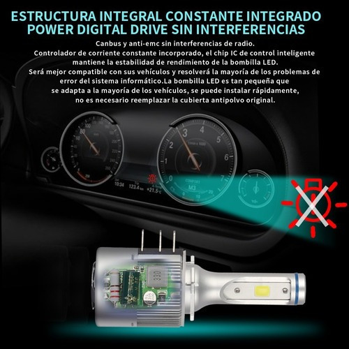 H15 Led 8000lm 6000k Para Audi Mercedes Ben Volkswagen