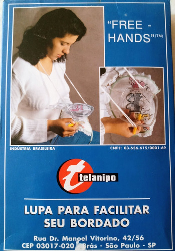 Lupa Para Bordado Free Hands - Mãos Livres Telanipo