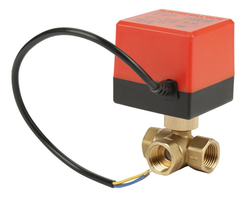 De G1/2 Dn15 Latón 3 Vías 220vac Bola Motorizada Eléctrica