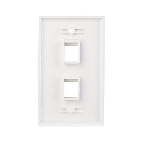 10-pack Low Profile 2-port Keystone Jack Wall Plate In ...