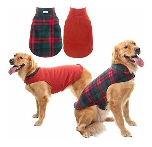 Escenereal - Ropa De Invierno Para Perros Reversible Con For