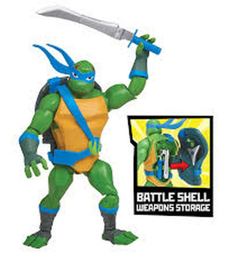 Imagem 2 de 6 de Tartarugas Ninja - Figuras De Ação - Leonardo Porta Armas