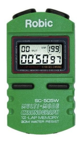 Robic Sc-505w 12 - Cronómetro Con Memoria