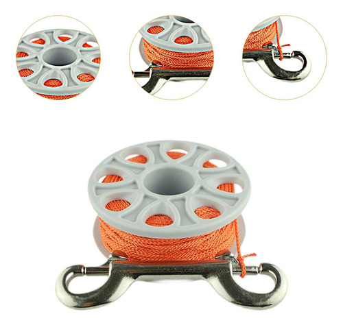 Carrete De De Bgas De Buey, Carrete De Buceo Línea Roja