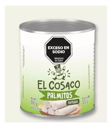 Palmitos Enteros En Lata X 800 Grs - Pack X2 U. El Cosaco