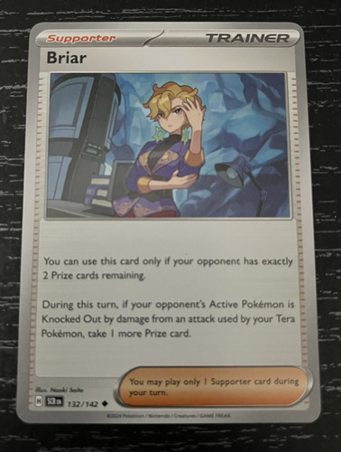 Briar 132-142 Carta Pokemon Tcg Sheldortoys