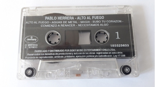 Pablo Herrera Alto Al Fuego Cassette Musical  Sin Caratula 