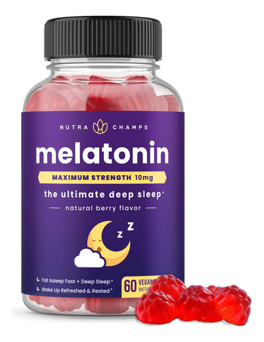 Nutrachamps Gomitas Melatonina 60 Unidades Sabor Fresa