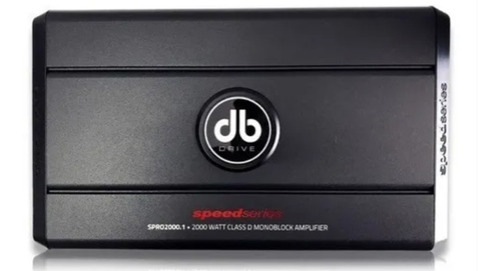 Amplificador Db Drive Spro2000.1 2000w Clase D Color Negro