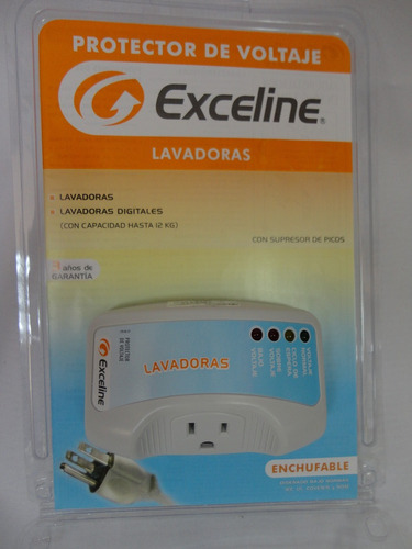 Protector De Voltaje Exceline 110v Lavadoras Y Neveras.