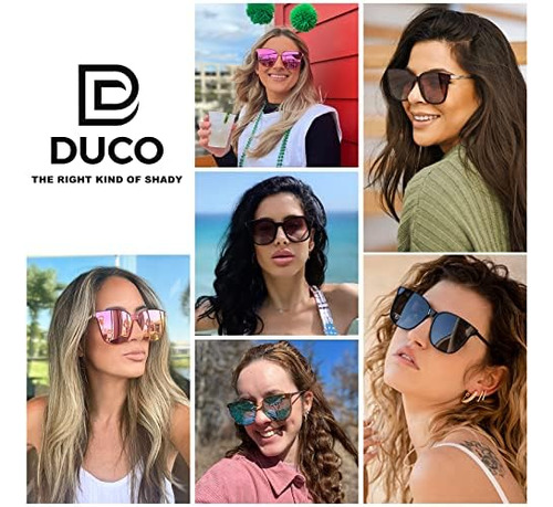 Gafas De Sol Redondas Retro Duco Para Mujer, Gafas De Sol Po