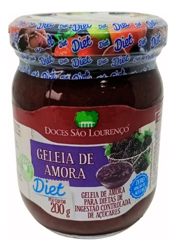 Geleia Diet Amora Sao Lourenco 200g