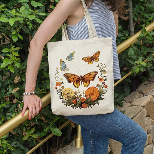 Bolsa De Lona Reutilizable Con Cremallera Para Mujer