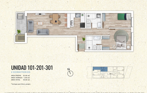 Imagen 5 de 13 de Venta Apartamento Malvin De 1 Dormitorio Garage.parrillero