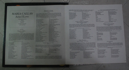 Disco De Vinil. Arias I Love Maria Callas. Angel Voices (Usado)