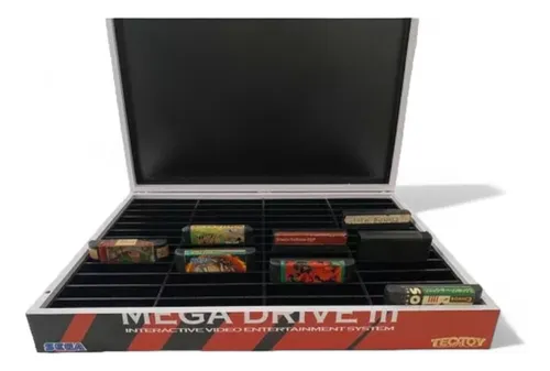 comprar Porta Cartucho Mega Drive 3 Sonic - 52 Fitas