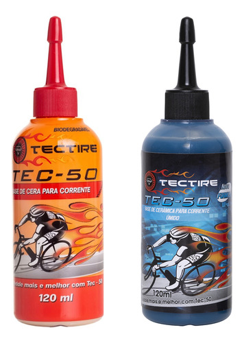 Kit Lubrificante Tectire Tec-50 2 De 120ml Par Seco E Úmido