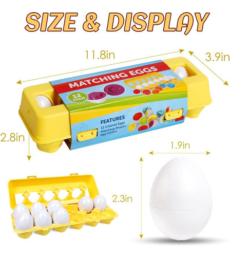 Set De Huevos Juguete De Pascua Para Niños Coloridos