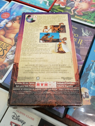 Vhs El Príncipe De Egipto Doblada Al Castellano Dreamworks
