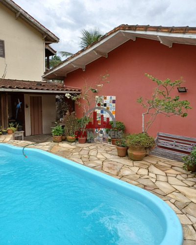 Imagem 2 de 20 de Casa Isolada Com Piscina No Canto Do Forte Em Praia Grande - Ca00330 - 69888404