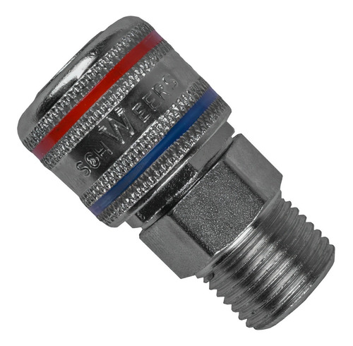 Imagem 5 de 5 de Engate Rápido Conectores Ar Rosca 767 Macho F 1/2 Schweers
