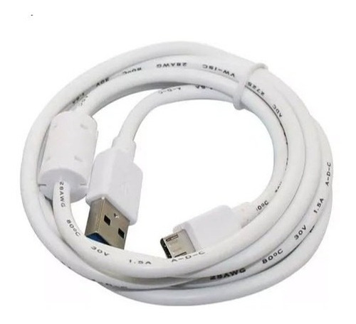 Imagen 1 de 5 de Cable V8 Microusb Reforzado Carga Celular Tablet Bocina