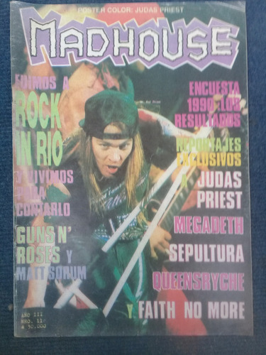 Lote 4 Revistas Madhouse Año 91.