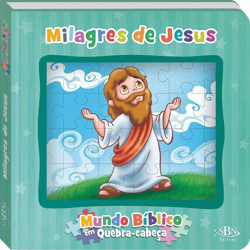 Mundo Bíblico em quebra-cabeça: Milagres de Jesus, de Marques, Cristina. Editora Todolivro Distribuidora Ltda., capa dura em português, 2012