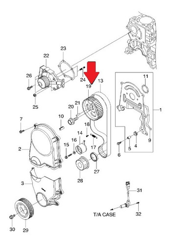 Imagen 2 de 2 de Piñon Arbol Leva Chevrolet Spark