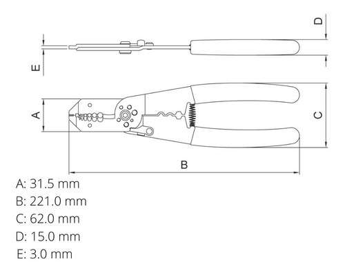 Pinza Pelacables 9 Tramontina 44049109