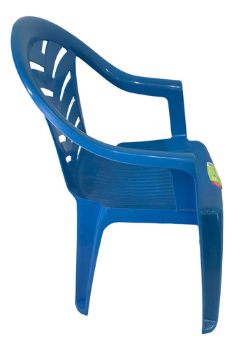 Kit 6 Poltronas Infantis Picãozinho Plastex Resistente Azul