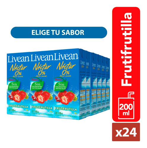 Pack 24 Nectar Livean 200cc - Elige Tu Sabor