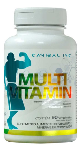 Suplemento Multivitaminico Completo Canibal 90 Comprimidos