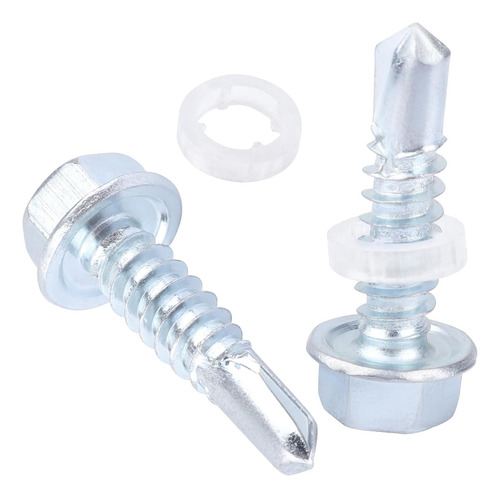 Tornillos Autorroscantes De Cabeza Hexagonal De 1/4 X 1