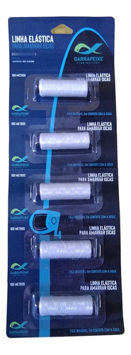 Elastic Elastricot 100mts Cartela 5 Pçs Garra Peixe