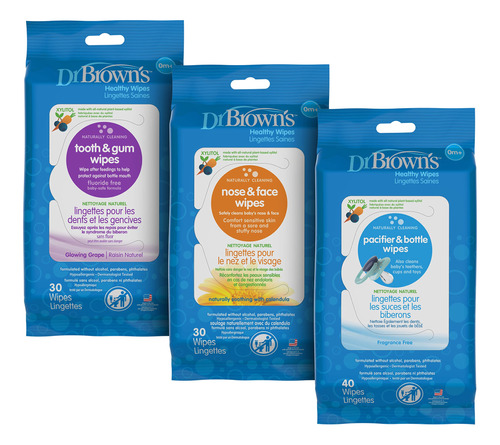 Dr. Brown's Toallitas Saludables Para Bebs Y Nios Pequeos, 4