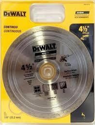 Imagen 5 de 7 de Disco Diamantado 4 1/2 Continuo 22,2mm Eje Dewalt Dw47451hp