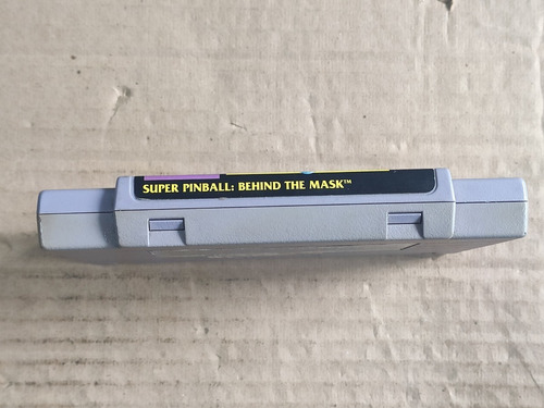 Super Pinball Behind The Mask Original Super Nintendo / Snes (Usado)